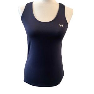 Under Armour Heatgear women’s purple racerback fitted tank top with built in bra